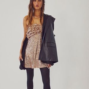 Free People Frida Ruffle Mini Dress